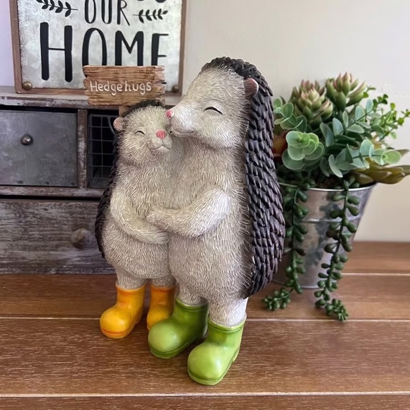 New Hedgehog wearing Rainboots Decor Super Cute - Picture 4 of 5